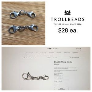 Trollbeads - Double Clasp Lock, Silver